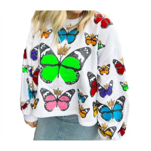 QUEEN OF SPARKLES Tops New Queen Of Sparkles Butterfly Queen